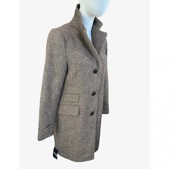 Lauren Ralph Lauren NWT SZ 4 Classic Wool Blend Herringbone Pattern Coat Jacket - Picture 7 of 16